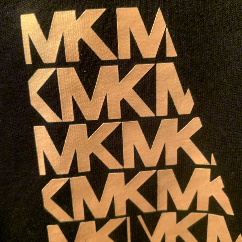 Michael KORS, NEW NEVER WORN, Large BLACK long sleeve sweatshirt, top Round neck - Picture 6 of 7